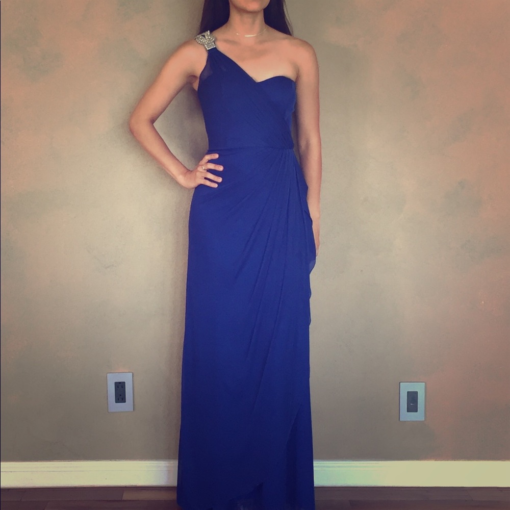 blue gown